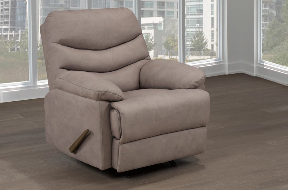 Modern Air Suede Rocker Recliner for Living Room – GTA Free Delivery