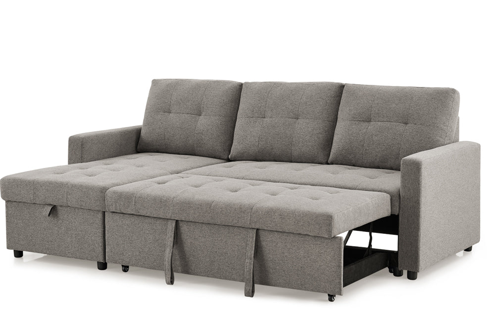 Inexpensive sofas Canada – grey linen sofa set with pull-out bed