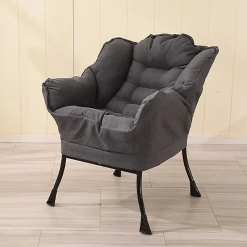 LivionixTech™ Modern Lazy Chair – Single Sofa Recliner with Side Pocket | Soft Fabric Lounge Chair for Bedroom, Dorm, or Balcony