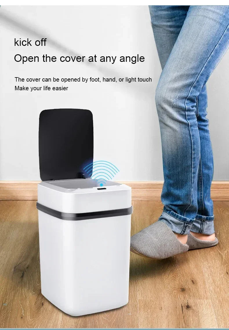 LivionixTech™ 13L Smart Touchless Trash Can – Waterproof, Motion Sensor Waste Bin for Bathroom, Kitchen & Office