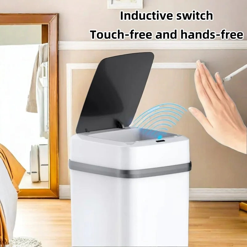 LivionixTech™ 13L Smart Touchless Trash Can – Waterproof, Motion Sensor Waste Bin for Bathroom, Kitchen & Office