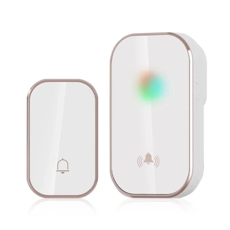 LivionixTech™ Wireless Smart Doorbell – 36 Ringtones, Long-Range (300M), LED Indicator, Battery-Free Chime Kit