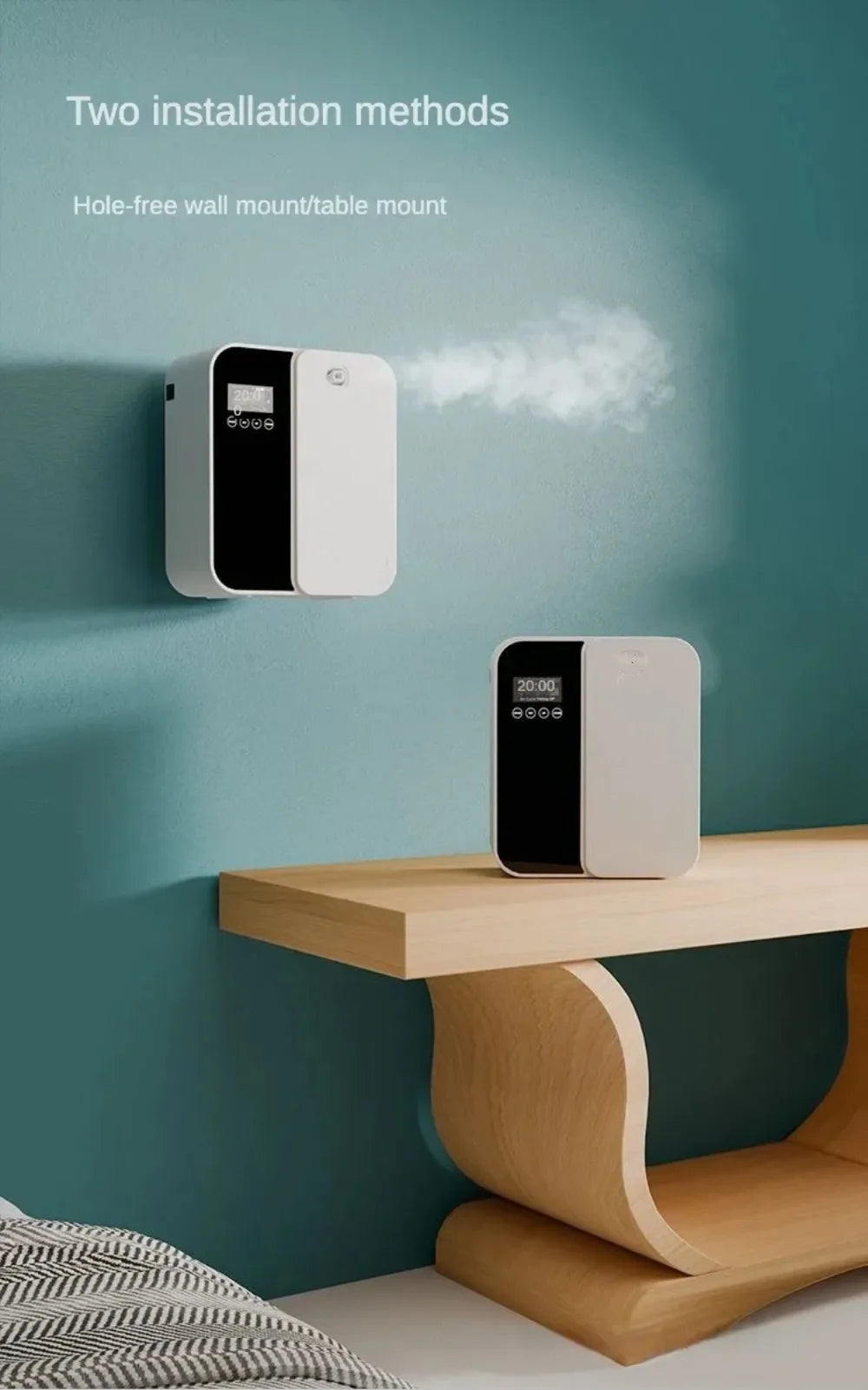 LivionixTech™ 1000m³ Wall-Mounted Scent Diffuser – Bluetooth Essential Oil Aroma Machine for Home, Hotel & Office