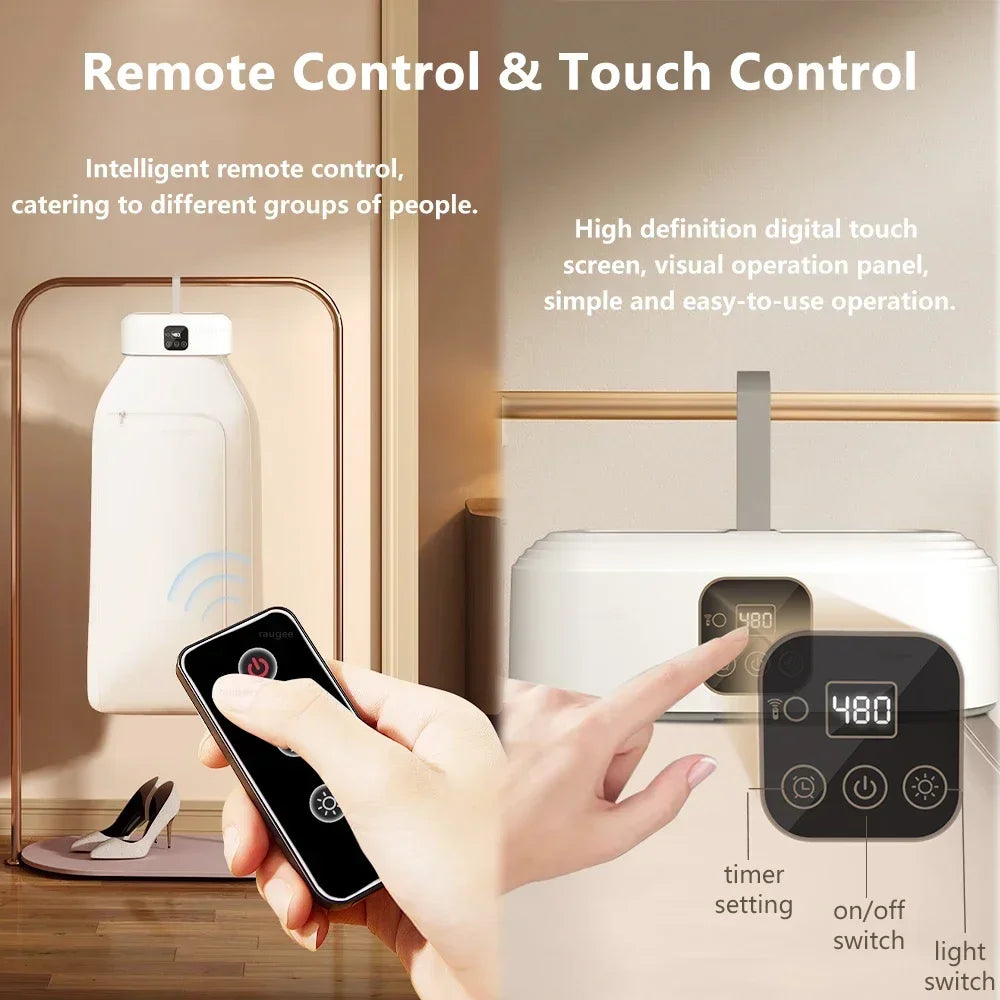LivionixTech™ Mini Portable Electric Dryer – Foldable Travel Dryer with Timer & UV Sanitization | Ideal for Apartments, RVs & Small Spaces