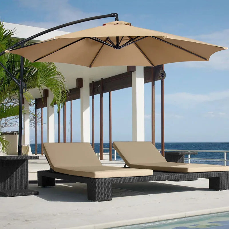 LivionixTech™ Replacement Patio Umbrella Canopy – Waterproof Polyester 6/8 Rib Sunshade Cover for Outdoor Use