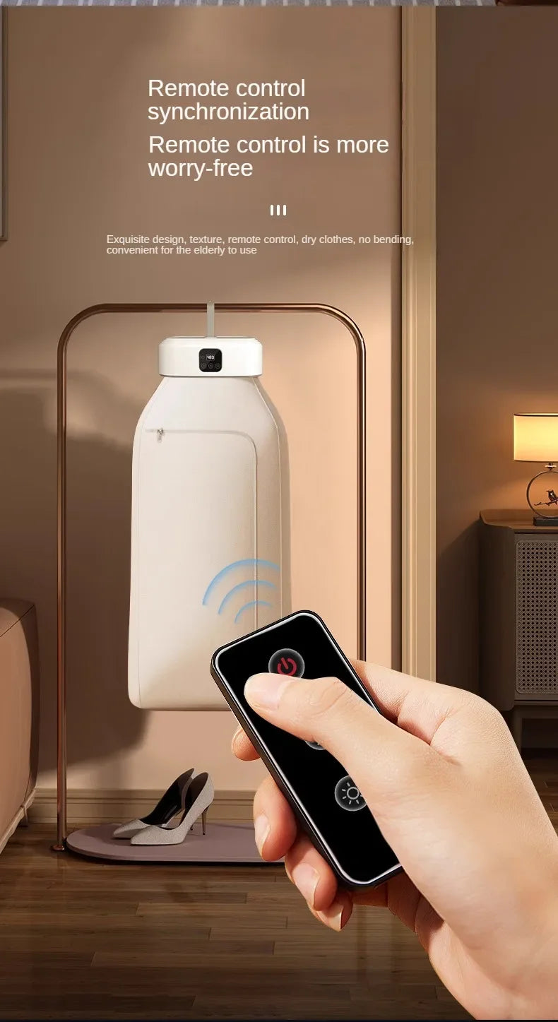 LivionixTech™ Mini Portable Electric Dryer – Foldable Travel Dryer with Timer & UV Sanitization | Ideal for Apartments, RVs & Small Spaces