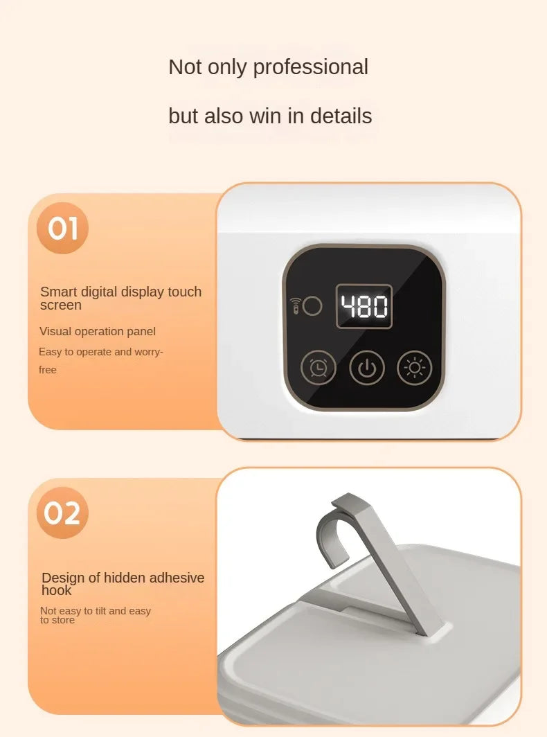 LivionixTech™ Mini Portable Electric Dryer – Foldable Travel Dryer with Timer & UV Sanitization | Ideal for Apartments, RVs & Small Spaces