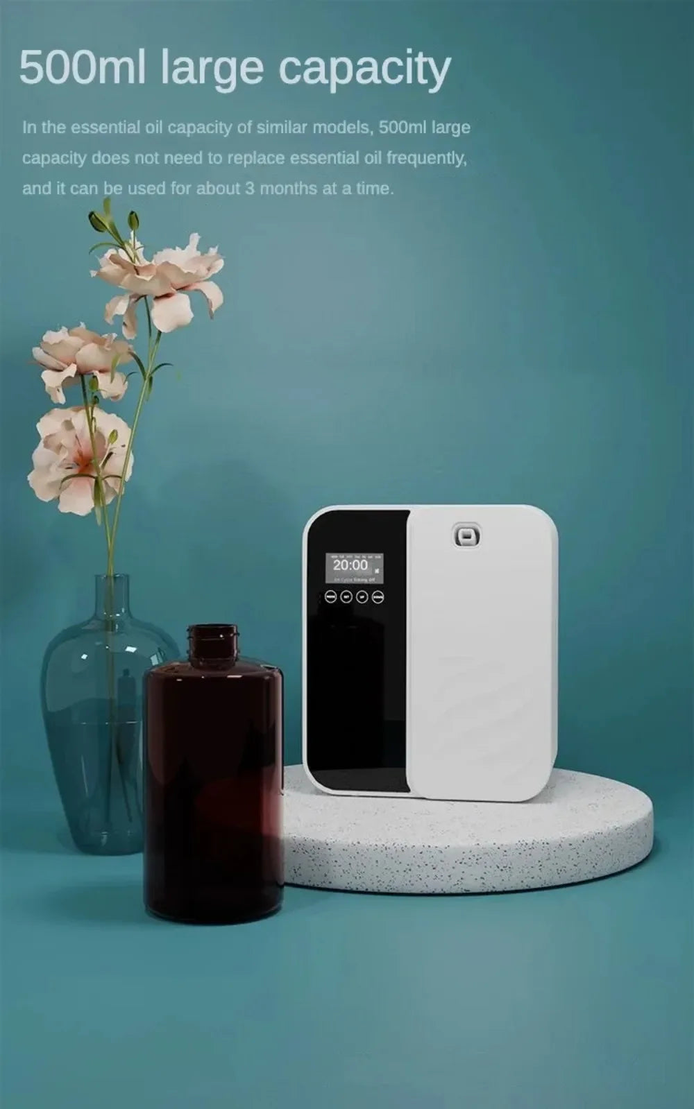 LivionixTech™ 1000m³ Wall-Mounted Scent Diffuser – Bluetooth Essential Oil Aroma Machine for Home, Hotel & Office