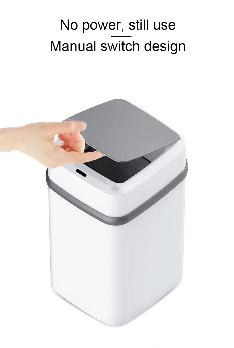 LivionixTech™ 13L Smart Touchless Trash Can – Waterproof, Motion Sensor Waste Bin for Bathroom, Kitchen & Office