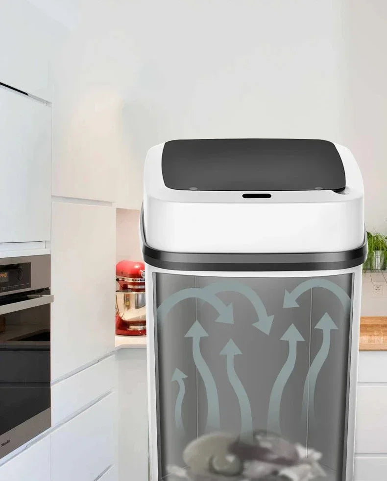 LivionixTech™ 13L Smart Touchless Trash Can – Waterproof, Motion Sensor Waste Bin for Bathroom, Kitchen & Office