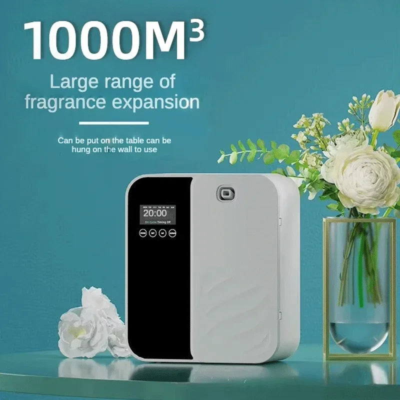 LivionixTech™ 1000m³ Wall-Mounted Scent Diffuser – Bluetooth Essential Oil Aroma Machine for Home, Hotel & Office