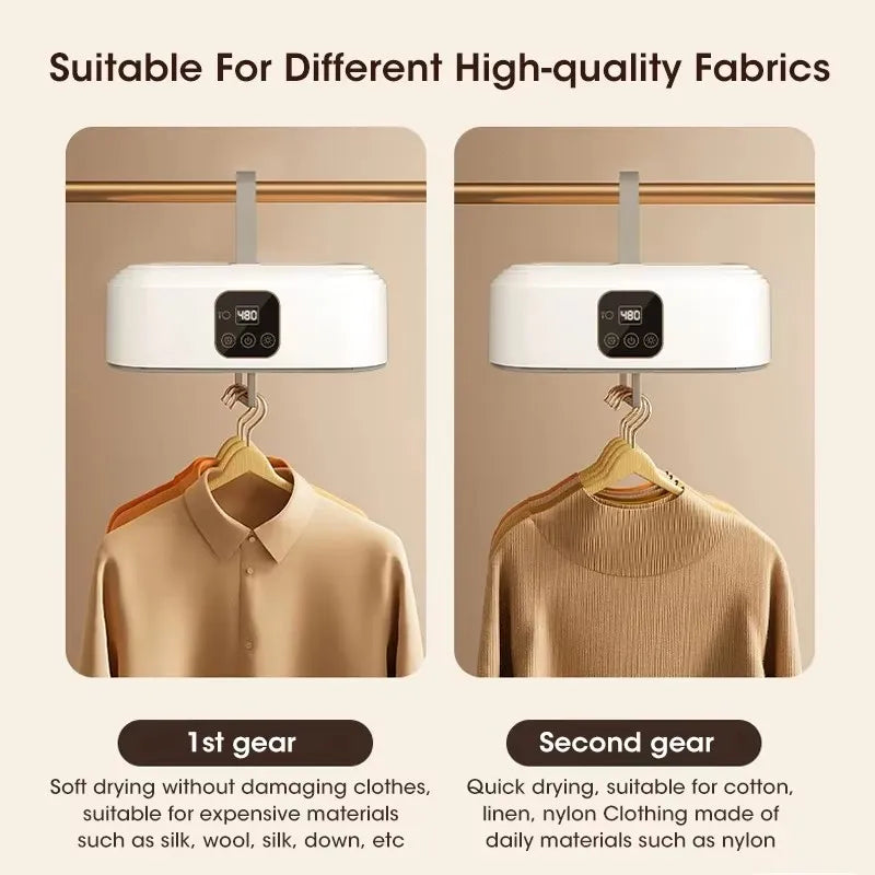 LivionixTech™ Mini Portable Electric Dryer – Foldable Travel Dryer with Timer & UV Sanitization | Ideal for Apartments, RVs & Small Spaces