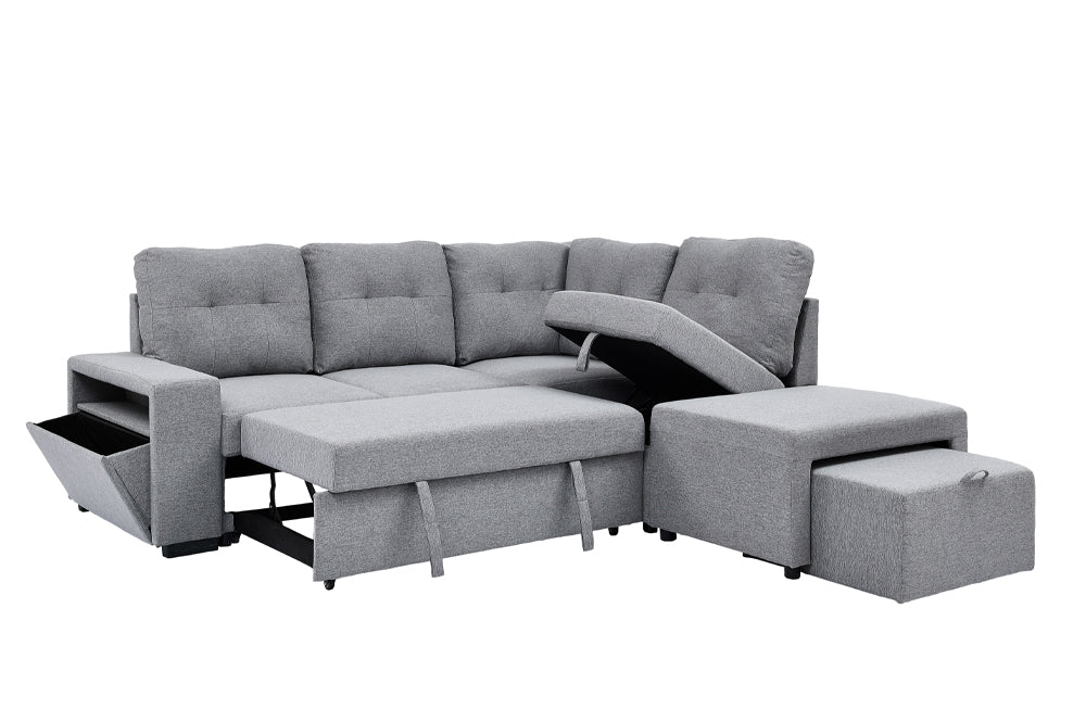 Modern furniture Canada β affordable sofa sectional in grey chenille