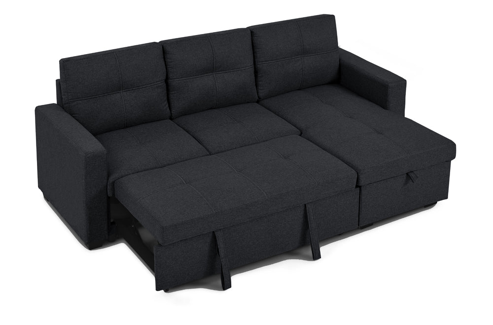 Black chenille sofa set for living room with full-size bed β inexpensive sofas Canada