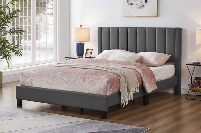 LivionixTech Channel Tufted Bed in Full, Queen, King – Modern Furniture Canada