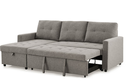 Inexpensive sofas Canada – grey linen sofa set with pull-out bed