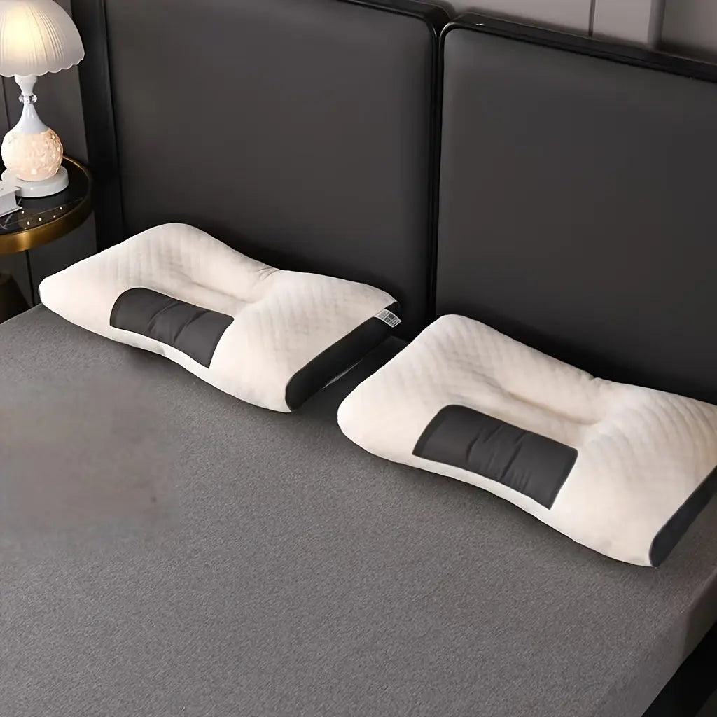 LivionixTech™ Buy 1 Get 1 Free – Soft Knitted Ergonomic Neck Pillows (2-Pack) for Couples | Orthopedic Support & Memory Foam Comfort Product vendor