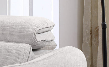 Convertible Sofa Bed Sectional in Light Grey