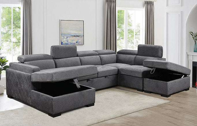 LHF sofa set for living room Toronto – affordable sofa grey