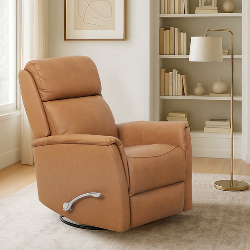 Luxury caramel brown recliner chair Toronto