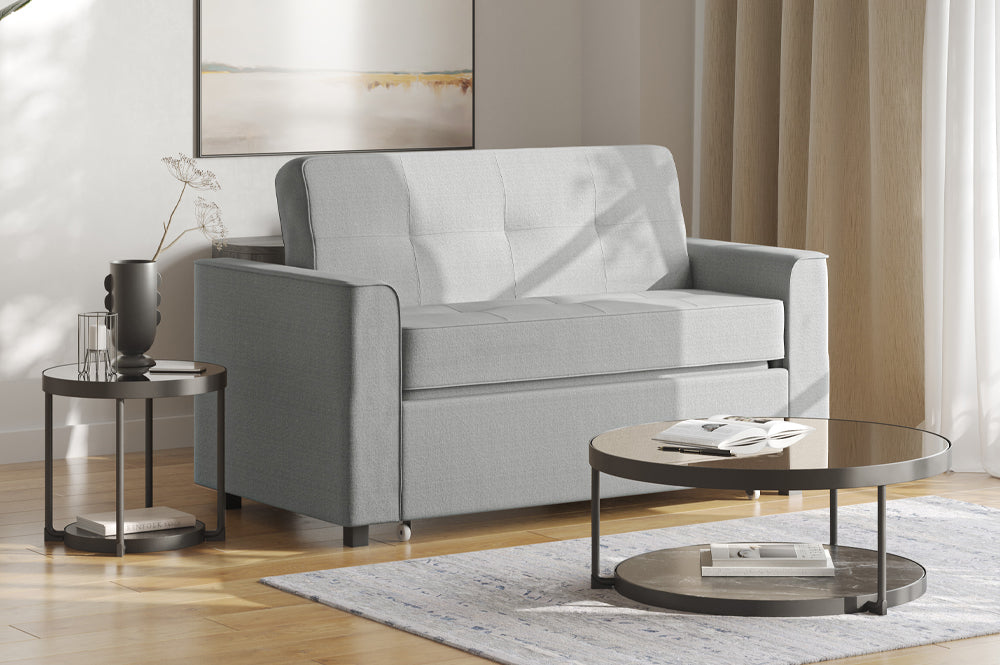 Space-saving sofa bed transforming into queen-size bed – home furniture shop Canada