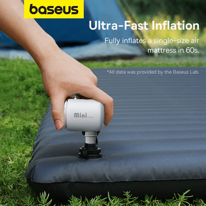 LivionixTech™ Baseus Mini Wireless Air Compressor – 2-in-1 Inflator & Deflator for Air Mattresses, Swim Rings & Storage Bags