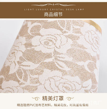 LivionixTech™ European Crystal Table Lamp – Modern Romantic Bedside Light for Bedroom & Living Room Product vendor