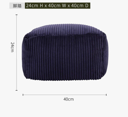 LivionixTech™ Velvet & Flannel Bean Bag Chair Cover – Frameless Floor Lounge Seat Without Filler | Ottoman & Sofa Pouf Product vendor