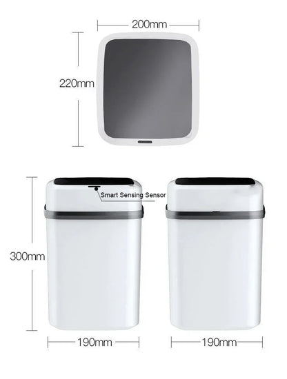 LivionixTech™ 13L Smart Touchless Trash Can – Waterproof, Motion Sensor Waste Bin for Bathroom, Kitchen & Office