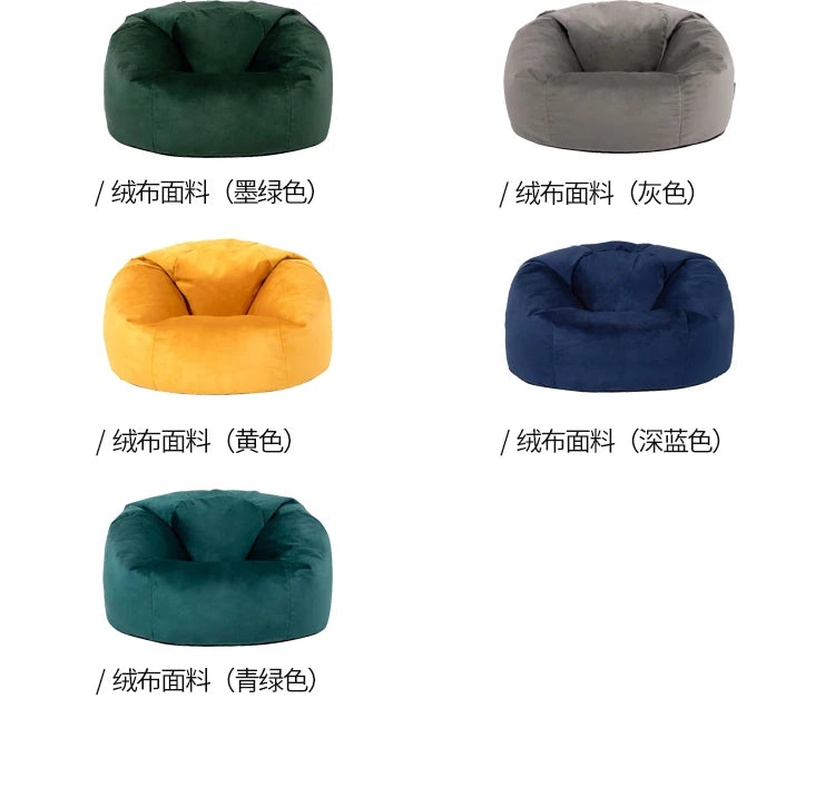 LivionixTech™ Velvet & Flannel Bean Bag Chair Cover – Frameless Floor Lounge Seat Without Filler | Ottoman & Sofa Pouf Product vendor