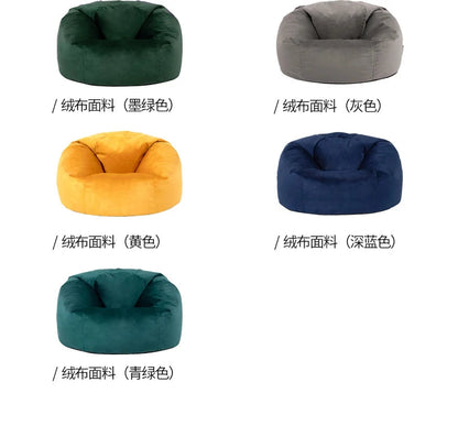 LivionixTech™ Velvet & Flannel Bean Bag Chair Cover – Frameless Floor Lounge Seat Without Filler | Ottoman & Sofa Pouf Product vendor