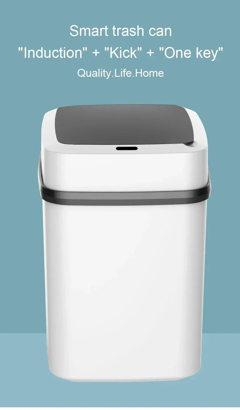 LivionixTech™ 13L Smart Touchless Trash Can – Waterproof, Motion Sensor Waste Bin for Bathroom, Kitchen & Office