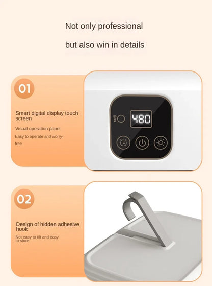 LivionixTech™ Mini Portable Electric Dryer – Foldable Travel Dryer with Timer & UV Sanitization | Ideal for Apartments, RVs & Small Spaces