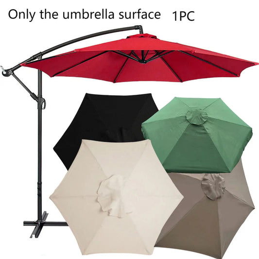 LivionixTech™ Replacement Patio Umbrella Canopy – Waterproof Polyester 6/8 Rib Sunshade Cover for Outdoor Use