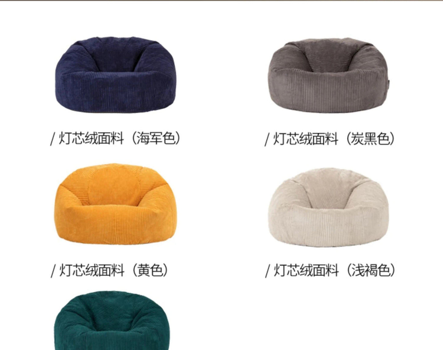 LivionixTech™ Velvet & Flannel Bean Bag Chair Cover – Frameless Floor Lounge Seat Without Filler | Ottoman & Sofa Pouf Product vendor