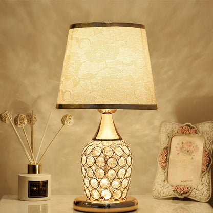 LivionixTech™ European Crystal Table Lamp – Modern Romantic Bedside Light for Bedroom & Living Room Product vendor