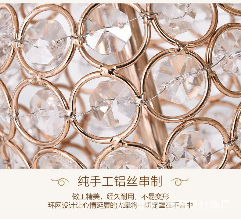 LivionixTech™ European Crystal Table Lamp – Modern Romantic Bedside Light for Bedroom & Living Room Product vendor