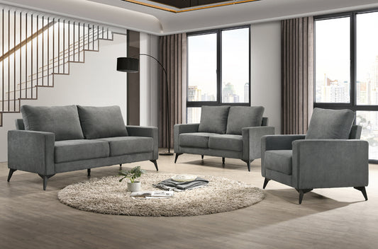 Charcoal linen sofa set – stylish home furniture Canada