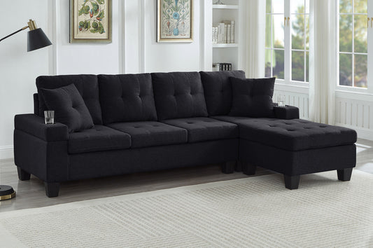 Modern sofa set for living room with cupholders – LivionixTech Canada