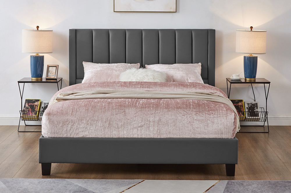 LivionixTech Channel Tufted Bed in Full, Queen, King – Affordable Furniture Canada