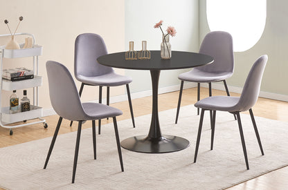 Affordable 5-piece dining set Canada – black finish