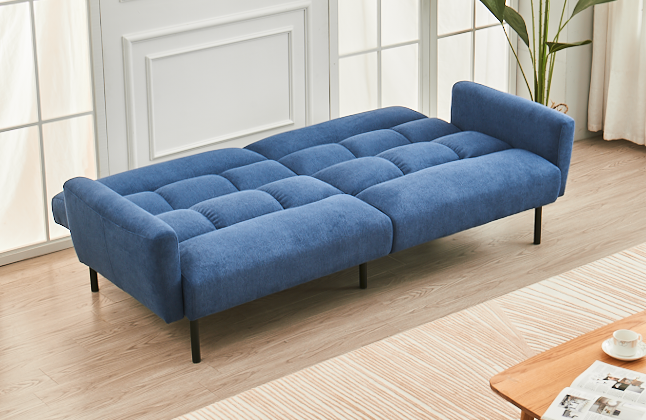 Removable Arms on Sofa Bed for Customizable Look