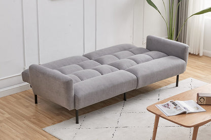 Sofa Bed with Memory Foam Cushion and Removable Arms