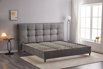 Gray upholstered bed - affordable bed gta canada