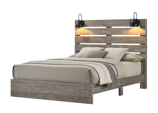 Charlotte 5-Piece Bedroom Set – Modern Farmhouse Style with Driftwood Gray Finish | LivionixTech Product vendor